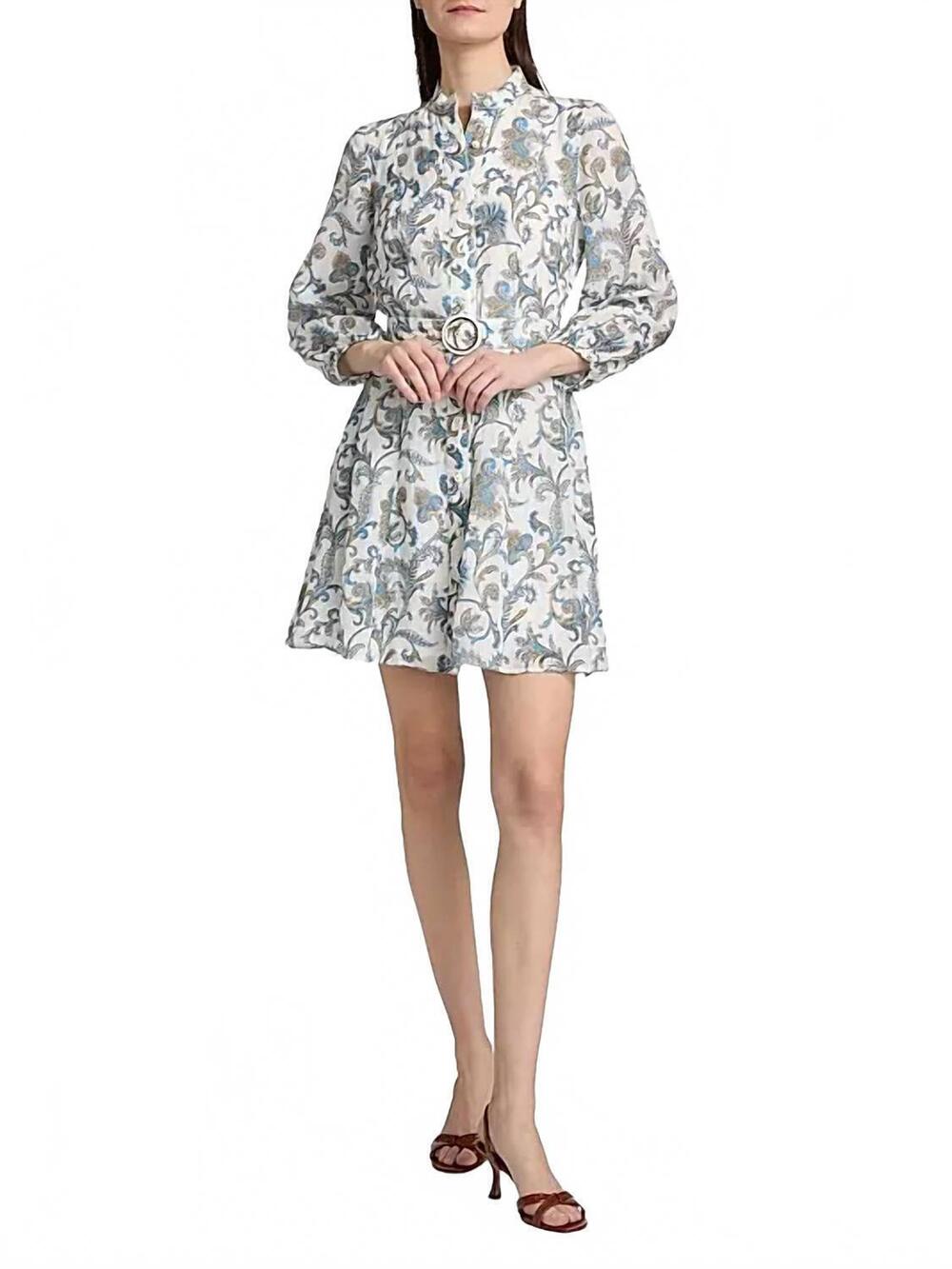 NEW VERONICA BEARD kumar dress in dove multi